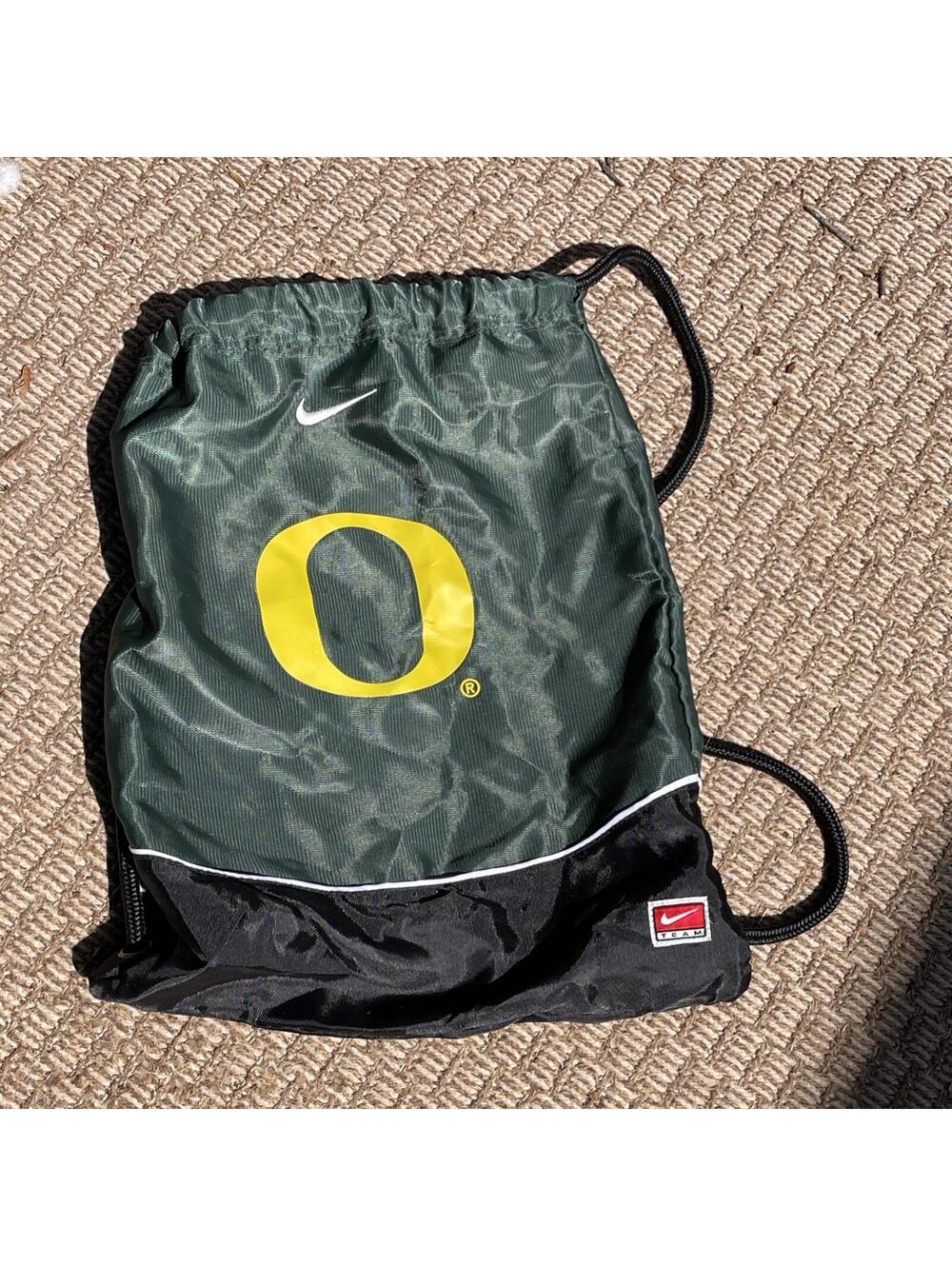 Nike Oregon Ducks Green Gym Sack Backpack Drawstring Cinch UofO